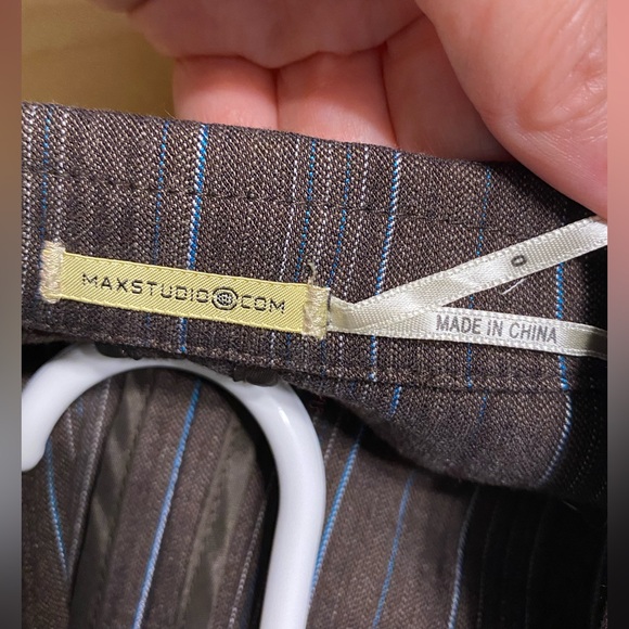 Vintage Y2K Max Studio Pinstripe Cropped Blazer 0 - Picture 3 of 7